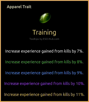 Training Trait Info Card